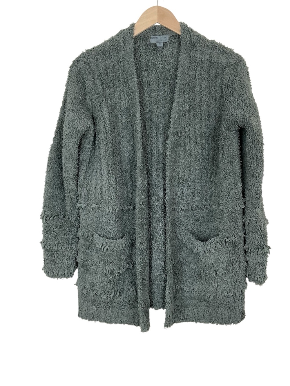 Barefoot Dreams CozyChic Boardwalk Cardigan NWOT Agave Green Size XS